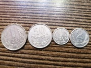 Monety 1zl*2 - 1977 i 1989.2 zł - 1989.50gr - 1987