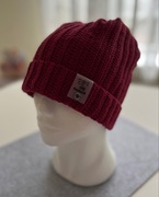 Czapka zrobiona na szydełku beanie handmade