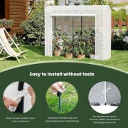 Szklarnia tunelowa ogrodowa osłona na rośliny 2 okna 170 X 68 X 200