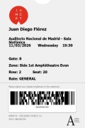 2 bilety na koncert Juan Diego Florez w Madrycie 11.03.2026