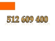 512 609 400 ZŁOTY NUMER STARTER ORANGE ŁATWY NA KARTĘ PREPAID GSM
