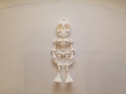 Breloczek szkielet biały 