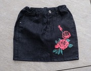 Czarna jeansowa spodniczka reserved 152