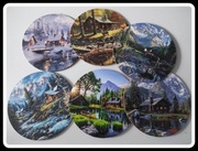 Nowe podstawki pod kubki 6 sztuk góry pejzaże górskie