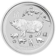 Lunar Rok Świni 2019 The Perth Mint 1oz uncja-srebrna moneta 