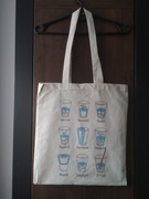 Eko torba ręcznie malowana torba materiałowa na zakupy shopper bag handmade