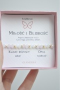 Bransoletka „Miłość i Bliskość” – Kwarc Różowy & Opal
