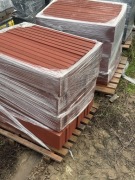 Obrzeże krawężnik czerwony 6c20x100 w 2 gatunku 