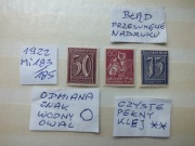 3szt. znaczki Mi 183 ODMIANA Błąd Niemcy 1922r. CYFRY Rzesza czyste** Reich
