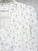 Ładna biała bluzka w kwiatki Neo Noir 36 S, scandi