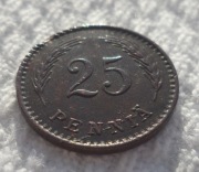 Finlandia Republika Suomi 25 penni penniä 1942 S KM# 25a Miedź