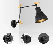 Kinkiet, lampka loft / industrial / retro / boho