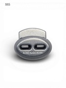 Stoper do sznurka Hugo Boss. Srebrny, 10 sztuk