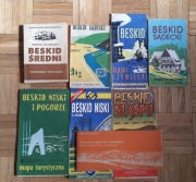 Beskidy stare mapy przewodniki PRL