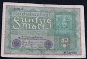 " Ros.62 d  50 Mark 24.6.1919 Reihe 4   ......od 3,99 "