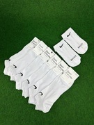 Nike Krótkie Białe Skarpety 6 par 42-46 Dri-Fit