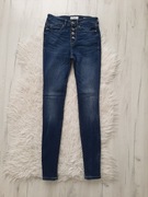 GUESS   100 % oryginalne świetne jeansy ciemny jeans XS 34