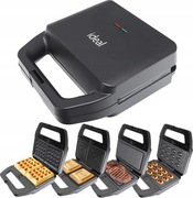 Opiekacz Do Kanapek Sandwich Tostów Orzeszków Grill Toster 1500W 4W1 Mocny