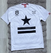 T-shirt męski koszulka na krótki rękaw Street Autonomy biała z czarnym M 