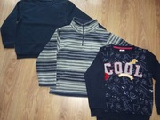 Bluzy chłopięce, r. 116/122 Zestaw 3 sztuk 