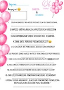 BABY SHOWER 4 SZTUKI ANKIETY -BABCIA DZIADEK chłopiec lub dziewczynka 