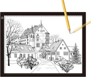 Deska kreślarska podświetlana format A3 szkicownik A3 tablica do kalki