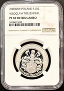 10 ZŁ 2000, 1000-LECIE WROCŁAWIA NGC PF69 UC #41