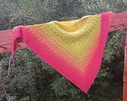 Duża chusta w bardzo energetycznych kolorach 