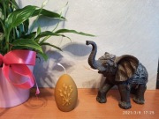 Jajo wielkanocne z naturalnego wosku pszczelego 