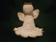 Aniołki na szydełku zawieszki na choinkę