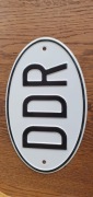 DDR tabliczka samochodowa 