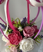 flower box. bukiet prezentowy z kwiatów mydlanych