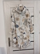 Sukienka asymetryczna z dzianiny, ciepła. P.N