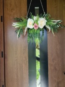 Wianek na drzwi, Komunia, Dzień Matki, prezent, rękodzieło, dekoracja