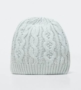 MANGO miętowa czapka z warkoczami 6-9 lat