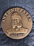 Medal Antoni Patek z brązu - śred. 12 cm waga 600 g