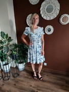 Sukienka Kwiaty Biała 