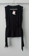 Czarna bluzka damska bez rękawów wiskoza Sinsay rozm S 