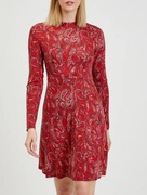 Czerwona wzorzysta sukienka ORSAY