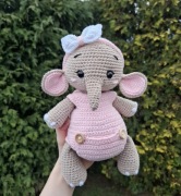 Słonik na szydełku