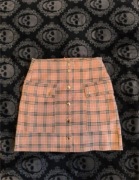 Spódniczka różowa w kratę 