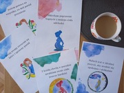 Plakaty z afirmacjami porodowymi do druku