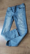 Jeansy jasnoniebieskie "Diverse" Slim Fit - 32/34 - przetarcia, dziury
