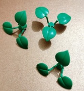 Klocek liść łodyga zielony - 20 szt.