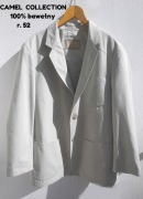 Camel Collection marynarka męska blezer 100% bawełny beż r.52