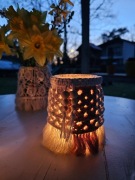 Lampion z makramy - handmade