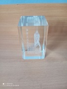 Praga - ozdoba szklana, grawer 3D