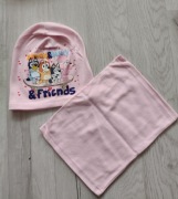 Czapka Bluey i Bingo Wiosenna + szalik typu komin 