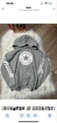 Szara bluza Converse dla dziewczynki 152 logo oryginalna z kapturem