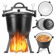 KOCIOŁEK ŻELIWNY 16L  –GRILL-KOCIOŁ-GARNEK